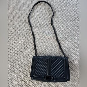 Rebecca Minkoff Black Chevron Crossbody Bag